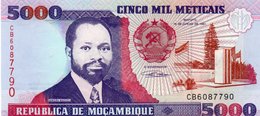 MOZAMBIQUE 5000 METICAIS 1991  P-136  UNC - Mozambique