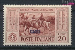 Ägäische Inseln 89II Postfrisch 1932 Garibaldi Aufdruckausgabe Caso (9421806 - Ägäis (Caso)