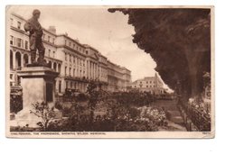 CHELTENHAM. THE PROMENADE. SHOWING WILSON MEMORIAL. - Cheltenham