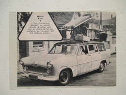 Nouvelle SIMCA  BREAK Pour Le Camping  -   Coupure E Presse De 1960 - Wohnwagen