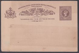 1880. QUEENSLAND AUSTRALIA  1½ PENNY POST CARD VICTORIA. UNIVERSAL POSTAL UNION. () - JF321608 - Covers & Documents