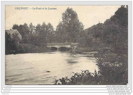 GRUPONT ..--  Le Pont Et La Lomme . 1908 Vers SAINT - GILLES ( Melle Andrée MONNIEZ ) . Voir Verso . - Tellin