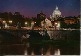 Roma - Lungotevere Di Notte - Viaggiata In Busta - Fiume Tevere