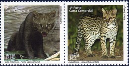 Brazil 2012  MiNr. 4025 - 4026  Brasilien Animals Cats Predators 2v  MNH** 2,20 € - Unused Stamps