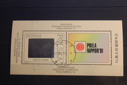 Polen, Hologrammblock Zur Phila Nippon 1991, Gestempelt - Holograms