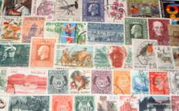Norway 50 Different Stamps - Collections
