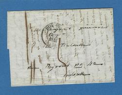 BOUCHES DU RHONE BORDEAUX  ACHEMINEUR 1841 écrit à ST THOMAS - Poste Maritime