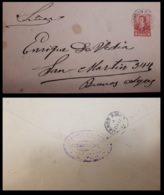 G)1892 ARGENTINA, RAMALLO STRIKE, AMBULANTE, POSTAL STATIONARY CIRCULATED TO BUENOS AIRES, XF - Cartas & Documentos