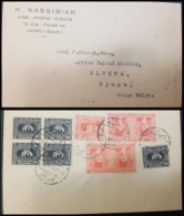 G)1938 EGYPT, KING FAUD B4, KING FAROUK, CIRCULATED COVER TO BELGIUM CONGO, XF - Lettres & Documents