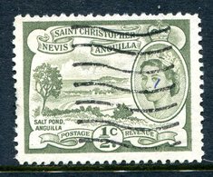 St Kitts, Nevis & Anguilla 1954-63 QEII Pictorial Definitive - ½c Salt Pond Used (SG 106a) - St.Christopher, Nevis En Anguilla (...-1980)