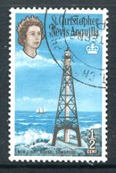 St Kitts, Nevis & Anguilla 1963-69 QEII Pictorials - ½c Lighthouse Used (SG 129) - St.Christopher, Nevis En Anguilla (...-1980)
