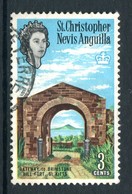 St Kitts, Nevis & Anguilla 1963-69 QEII Pictorials - 3c Brimstone Hill Fort Used (SG 132) - St.Cristopher-Nevis & Anguilla (...-1980)