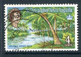 St Kitts, Nevis & Anguilla 1963-69 QEII Pictorials - 4c Nelson's Spring Used (SG 133) - St.Christopher-Nevis-Anguilla (...-1980)