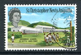 St Kitts, Nevis & Anguilla 1963-69 QEII Pictorials - 5c Grammar School Used (SG 134) - St.Christopher, Nevis En Anguilla (...-1980)