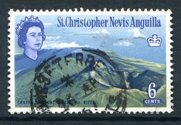 St Kitts, Nevis & Anguilla 1963-69 QEII Pictorials - 6c Crater Used (SG 135) - St.Cristopher-Nevis & Anguilla (...-1980)