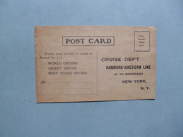 POST CARD Cruise Dep't  -  Hamburg-American Line  -  BROADWAY - NEW YORK  -  Etats Unis - Broadway