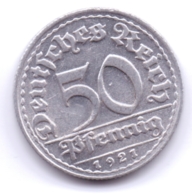 DEUTSCHES REICH 1921 D: 50 Pfennig, KM 27 - 50 Renten- & 50 Reichspfennig