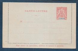 Gabon - Entier Postal - Carte Lettre   10 C - Lettres & Documents