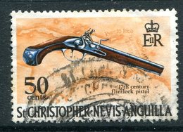 St Kitts, Nevis & Anguilla 1970-74 Pirates - 50c Flintlock Pistol Used (SG 217) - San Cristóbal Y Nieves - Anguilla (...-1980)