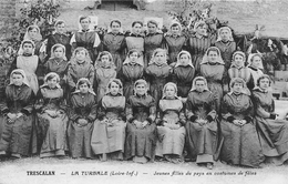 ¤¤   -   LA TURBALLE   -  TRESCALAN   -  Jeunes Filles Du Pays En Costumes De Fêtes   -  ¤¤ - La Turballe