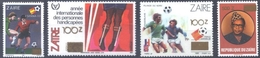 Zaire - 1410/1414 - Surcharges - Tranche "D" - 1990 - MNH - Nuovi