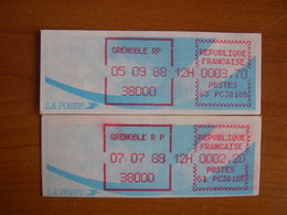 Vignette Distributeur  3.70 Grenoble (38) - 1988 « Comète »