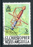 St Kitts, Nevis & Anguilla 1973-74 Pirates - New Wmk. - 3c Rapier Sword Used (SG 271) - St.Christopher-Nevis-Anguilla (...-1980)