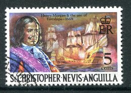 St Kitts, Nevis & Anguilla 1973-74 Pirates - New Wmk. - 5c Henry Morgan & Fireship's Used (SG 272) - San Cristóbal Y Nieves - Anguilla (...-1980)