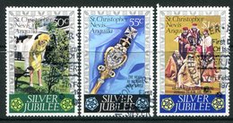 St Kitts, Nevis & Anguilla 1977 Silver Jubilee Set Used (SG 367-369) - St.Christopher, Nevis En Anguilla (...-1980)