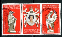 St Kitts, Nevis & Anguilla 1978 25th Anniversary Of Coronation Set Used (SG 389-391) - St.Cristopher-Nevis & Anguilla (...-1980)