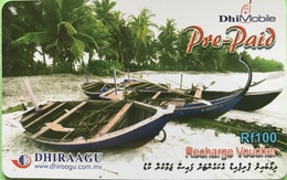 MALDIVES  -  Prepaid  -  DhiMobile  -  Rf 100 - Maldivas