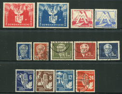 German Democratic Republic. 13 Stamps (4 Complete Sets) */O In MIXED QUALITY - Otros & Sin Clasificación