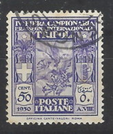 Italia - Libia - 1930 - Usato/used - Fiera Di Tripoli - Sass N. 88 - Libia