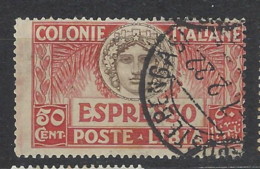 Italia - Libia - 1921 - Usato/used - Espresso - Sass N. 4 - Libia