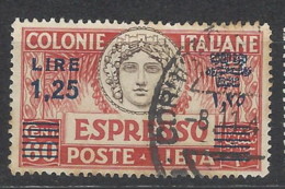 Italia - Libia - 1936 - Usato/used - Espresso - Sass N. 17 - Libyen