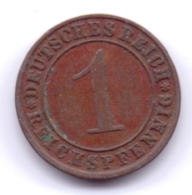 DEUTSCHES REICH 1924 J: 1 Reichspfennig, KM 37 - 1 Renten- & 1 Reichspfennig