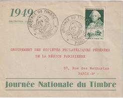 France FDC 1949 Journée Du Timbre Paris 828 - ....-1949