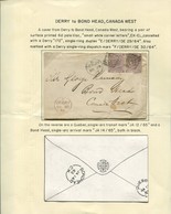 Letter From Derry To Bond Head Canada West - Very NICE +RARE !! - Postal Stationery