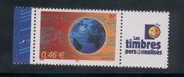 3532 A Le Monde En Réseau - La Paire Avec Cérès Et Les Timbres Personnalisés 2002 - Sonstige & Ohne Zuordnung