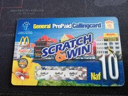 CURACAO NAF 10  GENERAL PREPAID CALLINCARD   EZ TALK  SCRATCH &WIN    ** 965** - Antilles (Netherlands)