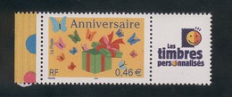 3480 A Joyeux Anniversaire - La Paire Avec Cérès Et Les Timbres Personnalisés 2002 - Sonstige & Ohne Zuordnung