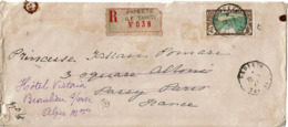 CTN62/PM - ARCHIVE PRINCESSE POMARE LETTRE RECOMMANDEE DE JANVIER 1927 - Cartas & Documentos