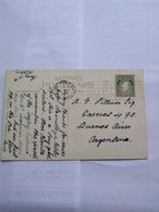 Ireland Postcard Sr Patricks Cath. Dublin To Argentina 1927 Slogan Pmk From Baile Atha - Storia Postale