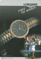 1990 Pocket Calendar Calandrier Calendario Portugal Tenis Tennis Relogio Watch Longines - Grand Format : 1981-90