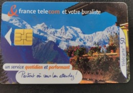 Telecarte France Publique 2001 Buraliste Montagne Neige Paysage - 2001