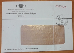 Portugal - COVER - Franchise / AVENÇA - Cancel: Portimão (1977) - Direcção-Geral De Portos (Barlavento Do Algarve) - Cartas & Documentos