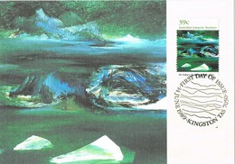 36259. Tarjeta Maxima KINGSTON (Australia) 1989. Australia ANTARCTIC Territory. Iceberg Alley - Cartoline Maximum