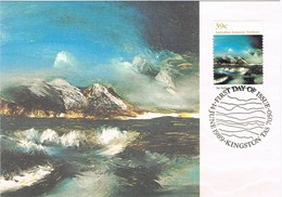 36260. Tarjeta Maxima KINGSTON (Australia) 1989. Australia ANTARCTIC Territory. Helicopter Tour - Maximumkaarten