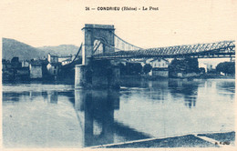 Condrieu - Le Pont Sur Le Rhône - Edition B.F. Paris, Carte Cyan N° 24 Non Circulée - Condrieu