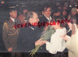 80 - ROYE - VISITE DE FRANCOIS MITTERAND PRESIDENT REPUBLIQUE LE 8 FEVRIER 1985   - SOMME - Roye